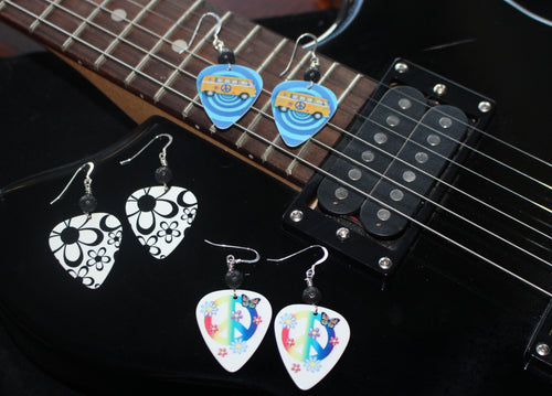 Diffuser Guitar Pick Earrings