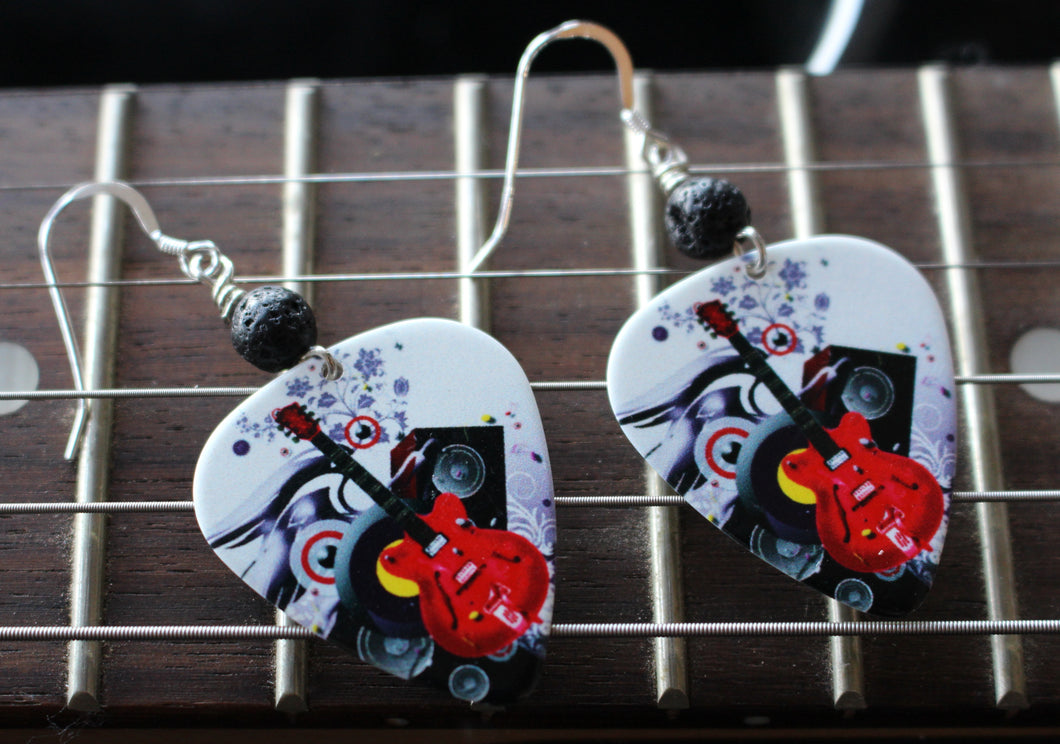 Diffuser Guitar Pick Earrings