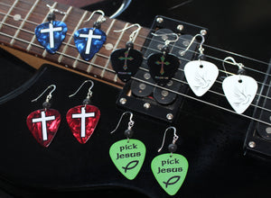 Diffuser Guitar Pick Earrings